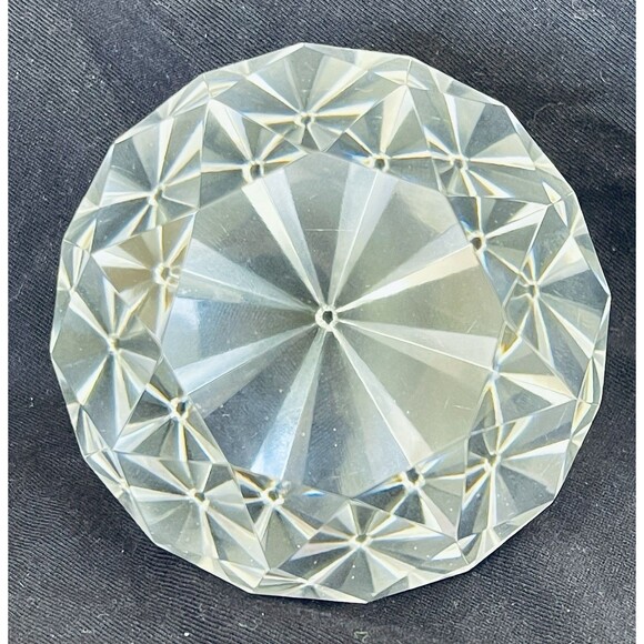 Tiffany & Co. Crystal Diamond Shape Paperweight Signed – Clear Glass – 4”  Read - Picture 8 of 12